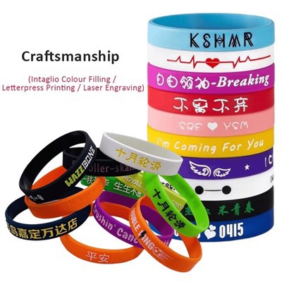 Kísill úlnliðsbönd fyrir viðburði